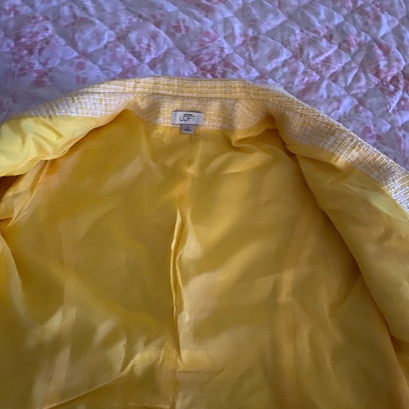 Yellow tweed blazer - Picture 4 of 9